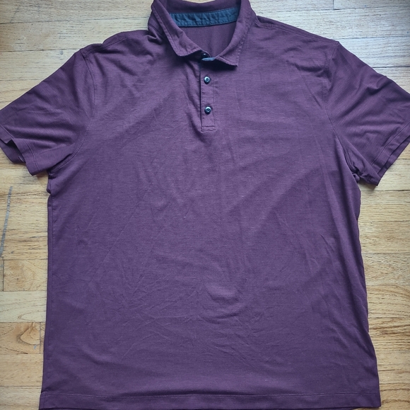 lululemon athletica Other - Men's Lululemon Short Sleeve Polo Shirt Purple/Maroon Size Unknown Activewear